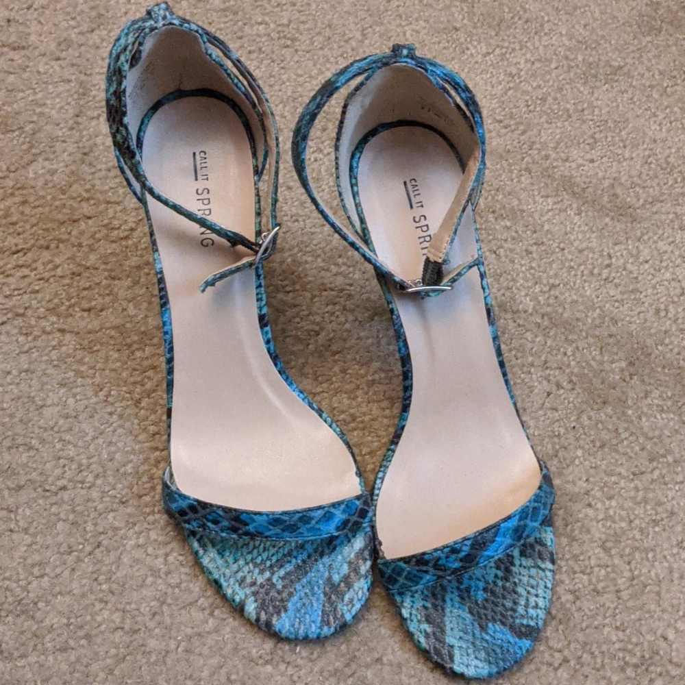 Call It Spring Snakeskin Heels